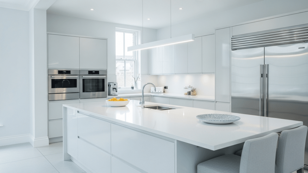 A cor queridinha das cozinhas modernas que ilumina o ambiente e combina com qualquer estilo