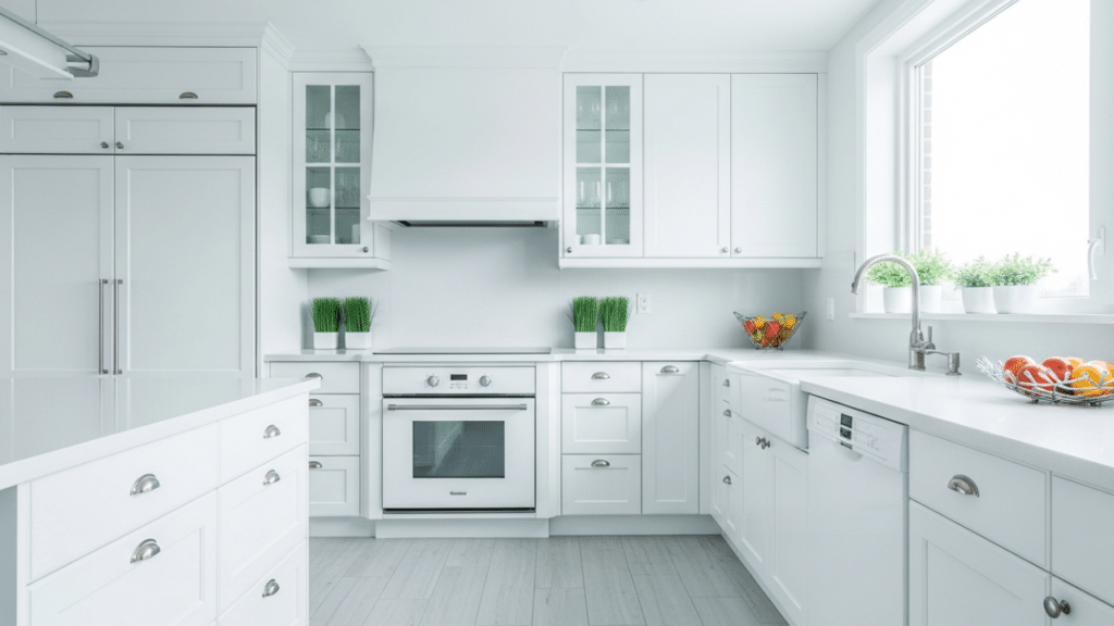 A cor queridinha das cozinhas modernas que ilumina o ambiente e combina com qualquer estilo