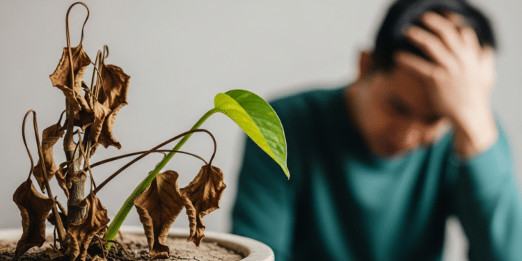Esquecer de regar plantas pode causar murchamento, folhas secas e até a morte da planta, dependendo da espécie.