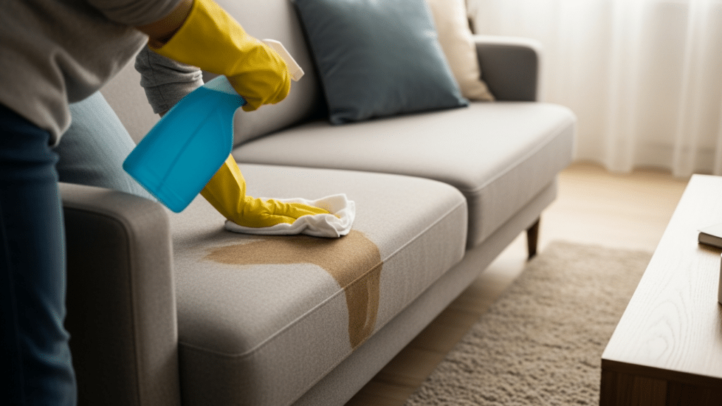 O segredo para limpar sofá com mistura caseira e manter ele cheiroso e livre de sujeiras