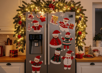 A ideia perfeita para decorar a geladeira no Natal e deixar a cozinha irresistível