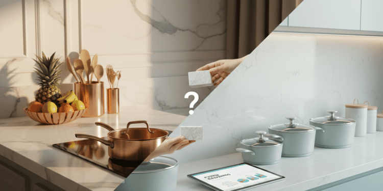 Adeus mármore, nova tendência queridinha das cozinhas mais modernas do Brasil que custa muito menos