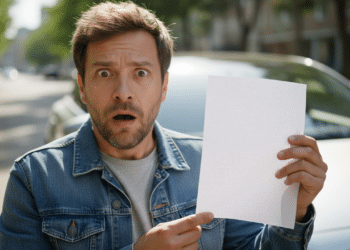 Motorista surpreso ao ver seus cálculos