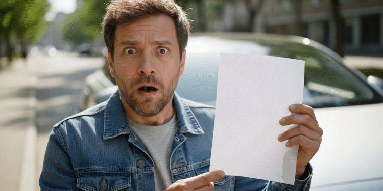 Motorista surpreso ao ver seus cálculos