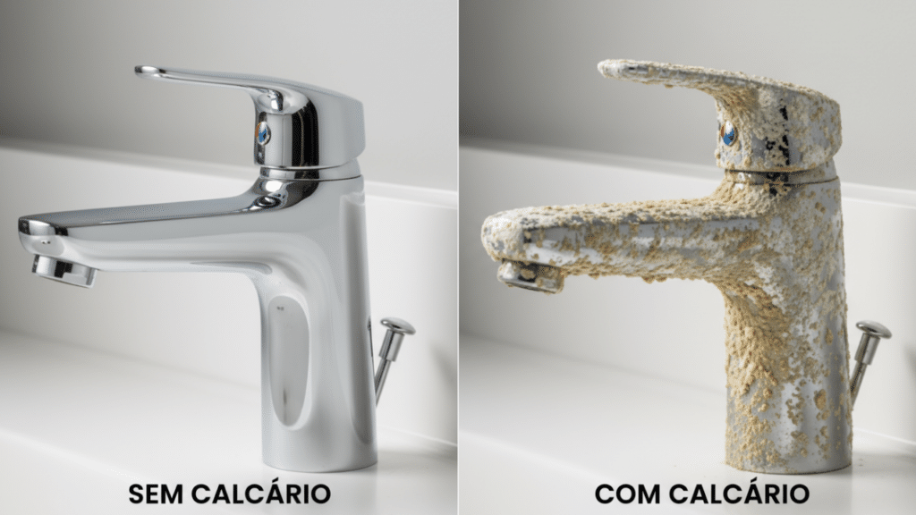 Nem bicarbonato, nem vinagre: usei um produto diferente para remover o calcário das torneiras