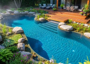 Sinta-se em um verdadeiro paraíso em casa com uma piscina natural no quintal, sem gastar muito