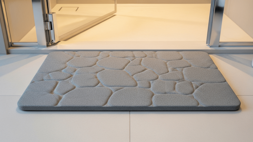 Adeus ao banheiro úmido: O tapete que deixa o banheiro seco em segundos e está conquistando todo mundo