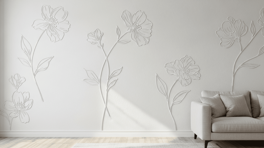 Adeus, painel de gesso 3D: a tendência agora é gastar pouco e ter desenhos lindos feitos com moldes em casa