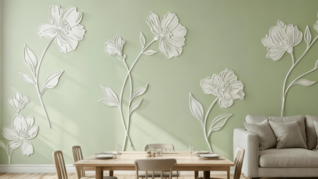 Adeus, painel de gesso 3D: a tendência agora é gastar pouco e ter desenhos lindos feitos com moldes em casa