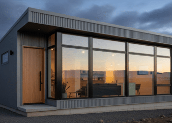 A casa de aço que está chamando atenção por oferecer obra limpa, rápida e muito econômica