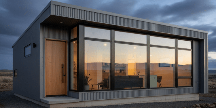 A casa de aço que está chamando atenção por oferecer obra limpa, rápida e muito econômica