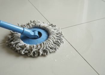 O truque que usei para deixar o esfregão limpo sem encostar nele e sem gastar nada