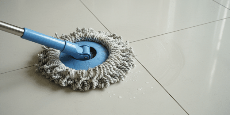 O truque que usei para deixar o esfregão limpo sem encostar nele e sem gastar nada