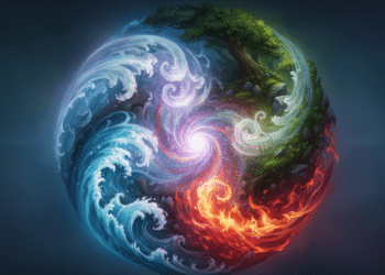 Cada elemento dos Wu Xing﻿ possui características e associações simbólicas, como a madeira com crescimento e o fogo com paixão.