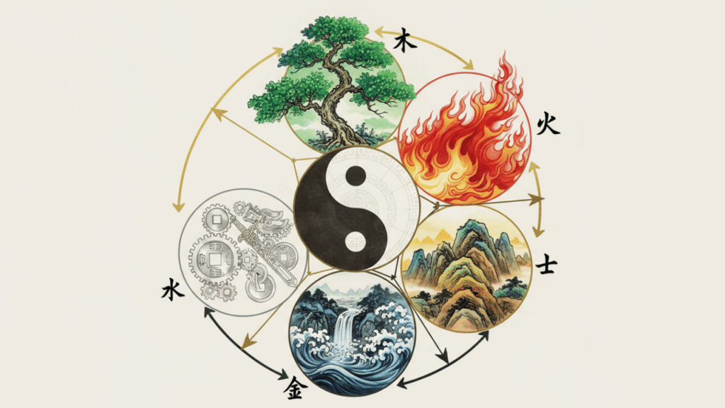 Esse é o Wu Xing, o lado oculto do Feng Shui que está agindo no equilíbrio na energia da casa