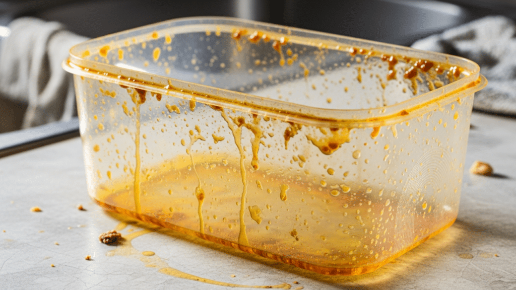 Esse truque simples que remove manchas e cheiros dos potes plásticos