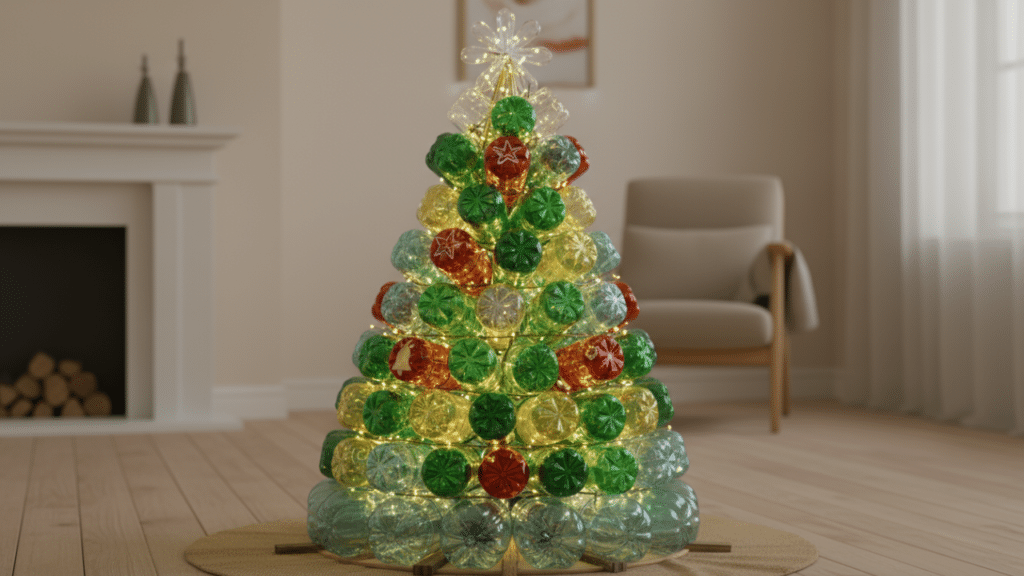 As melhores 4 ideias criativas para fazer sua árvore de Natal sustentável sem gastar