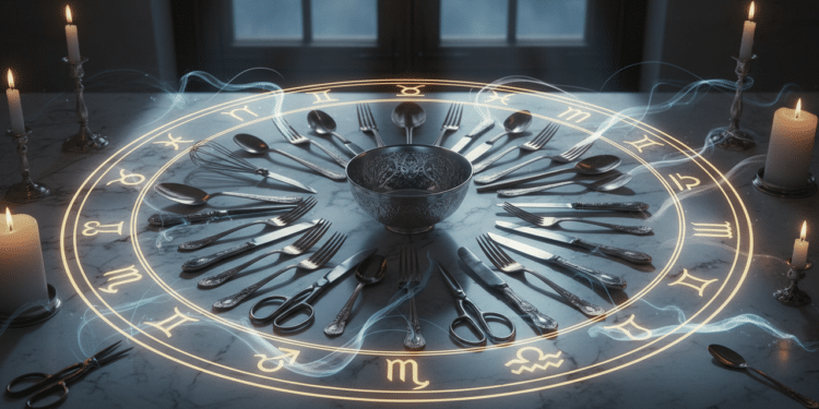 Talhes em cima de uma mesa