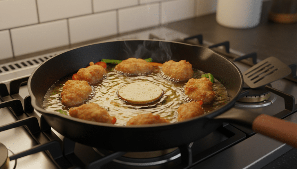 Aprendi o segredo que acabou de vez com o óleo espirrando na cozinha