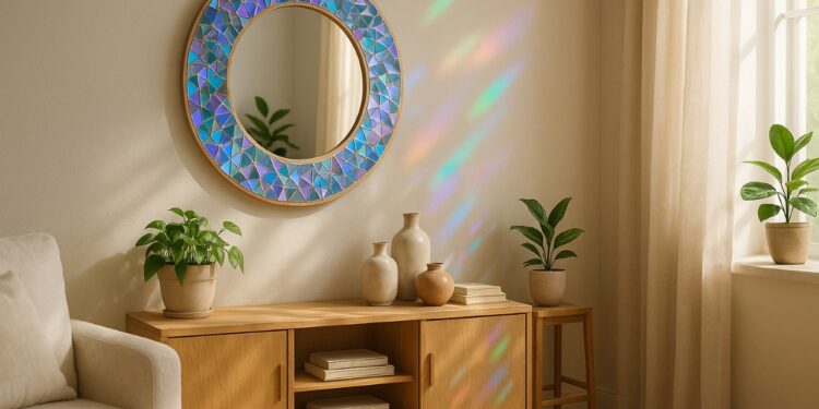 Transforme CDs antigos em mosaicos brilhantes e crie espelhos decorativos sustentáveis e cheios de estilo