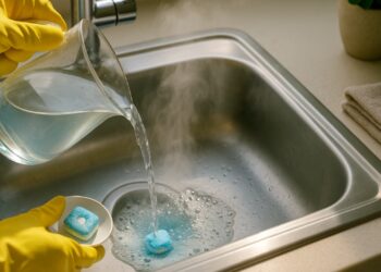 Desentupir o ralo ficou fácil com essa dica que usa pastilha de lava-louças