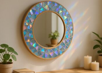 A melhor ideia para reaproveitar CDs na decoração de espelhos