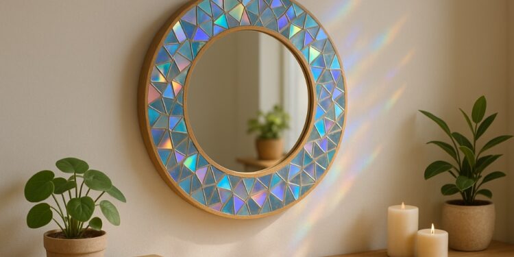 A melhor ideia para reaproveitar CDs na decoração de espelhos