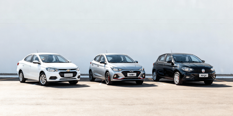 Confira o comparativo entre os carros