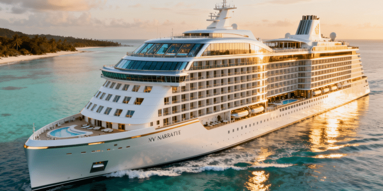 Ilustração de um cruzeiro de luxo