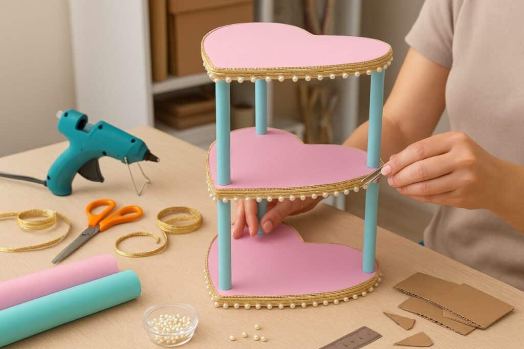 Essa estante feita com papelão reciclado é linda, fácil de montar e cheia de estilo