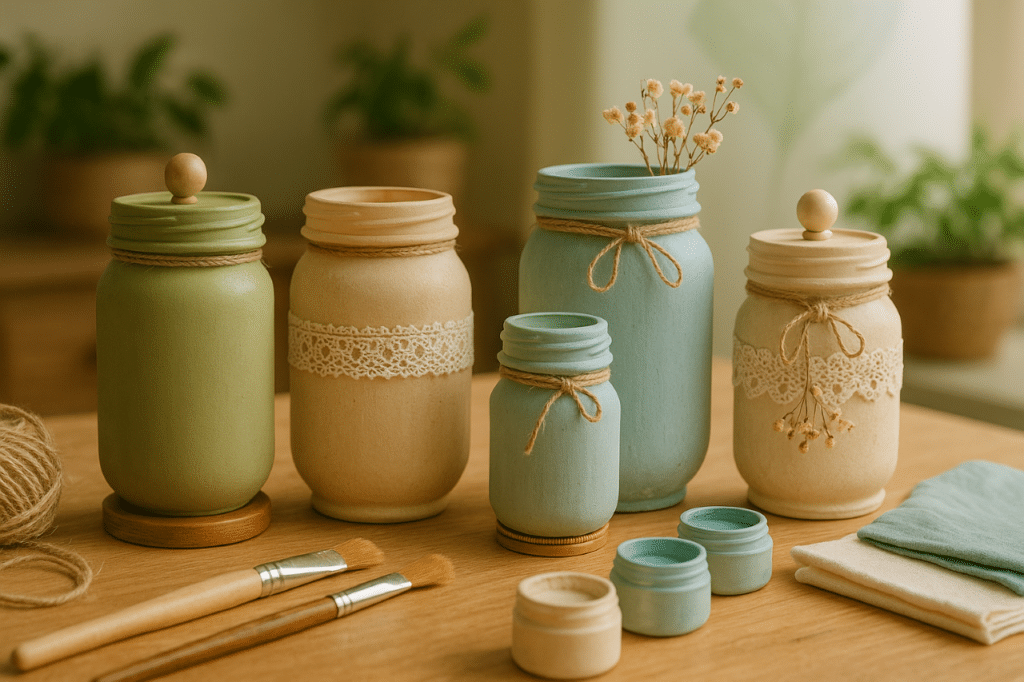 Ideias criativas para transformar frascos de vidro em peças decorativas únicas