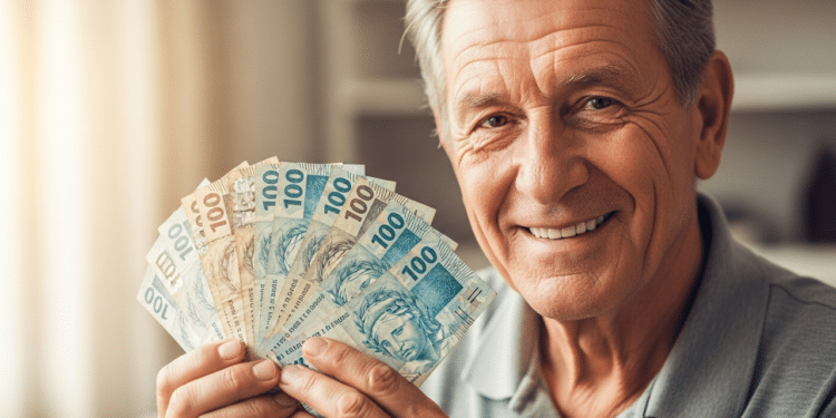 Homem com dinheiro em mãos