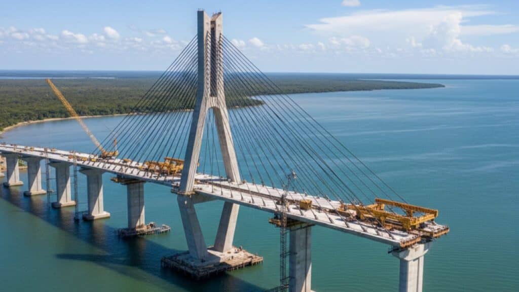 Com 80% concluída, nova ponte no litoral do Paraná já muda mobilidade, turismo e economia regional