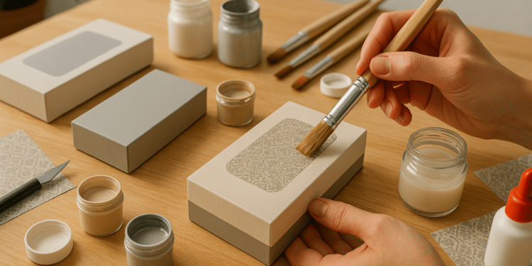 Transforme caixas de celular em itens decorativos práticos com materiais simples