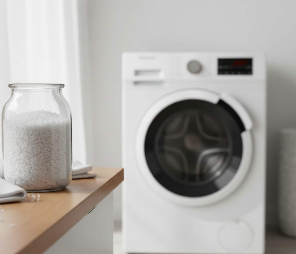 O sal que você tem em casa pode salvar suas roupas e manter a máquina funcionando melhor