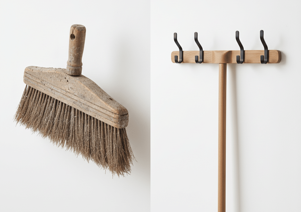 Você joga fora cabo de vassoura? Ele pode virar uma solução criativa para decorar e organizar a casa