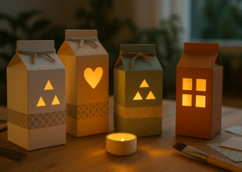 Ideias geniais para transformar caixas de leite em decoração