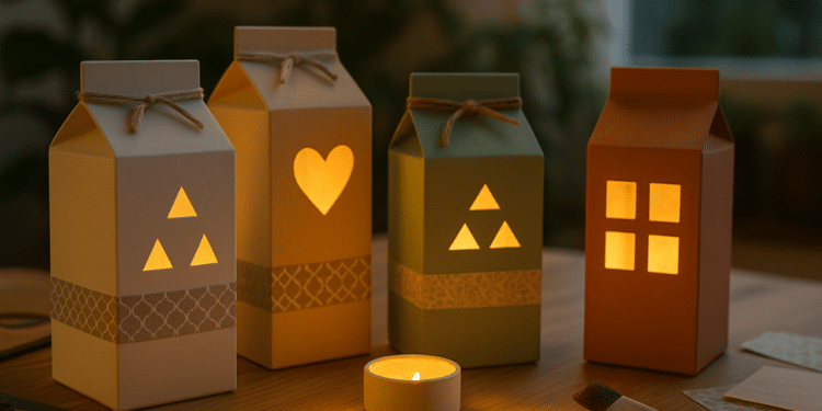 Ideias geniais para transformar caixas de leite em decoração