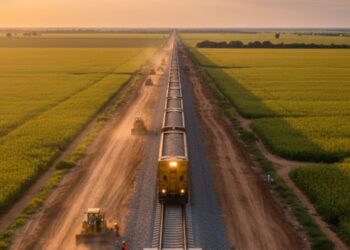 Investimento de R$ 2 bilhões impulsiona maior obra ferroviária do país que avança 1 km por dia em Mato Grosso