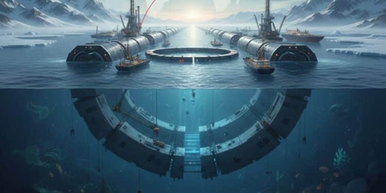 Megaobra de R$ 44 bilhões no Oceano Ártico promete construir o maior túnel subaquático do mundo unindo dois continentes