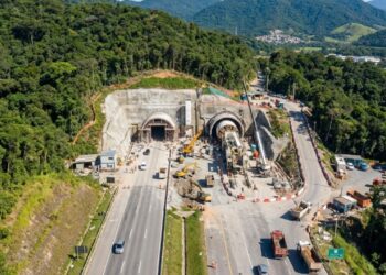 Obras do túnel duplo da BR-280 avançam e prometem reduzir congestionamentos no Norte de SC com investimento de quase R$ 1 bilhão