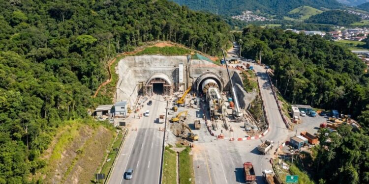 Obras do túnel duplo da BR-280 avançam e prometem reduzir congestionamentos no Norte de SC com investimento de quase R$ 1 bilhão
