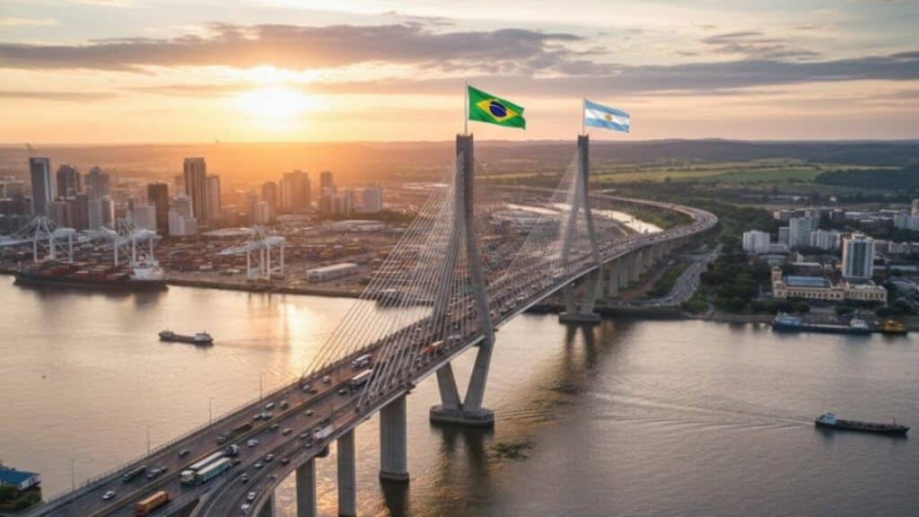 Nova ponte entre Brasil e Argentina vai sair do papel com investimento de R$ 214,7 milhões e promete melhorar o fluxo de exportações e importações pela região do RS