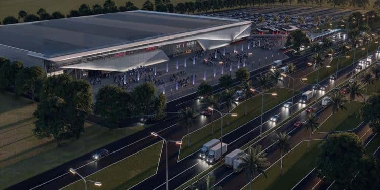 Construção do novo Pavilhão de Carapina - Foto: Nós Arq+Eng/Instagram