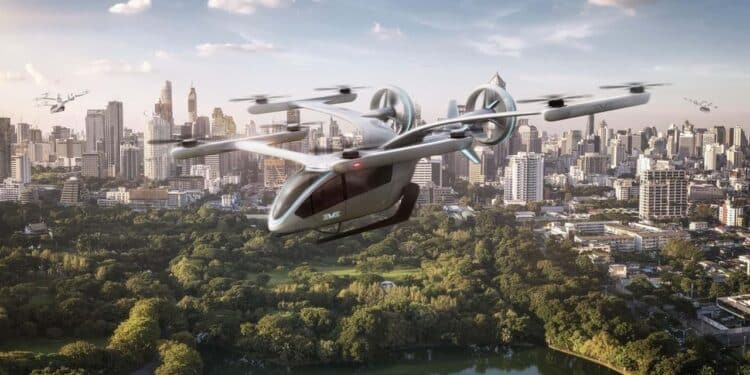 Carro voador eVTOL - Foto:Eve Air Mobility