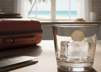 Antes de viajar nas férias, saiba por que deixar uma moeda congelada num copo pode ser importante na sua casa