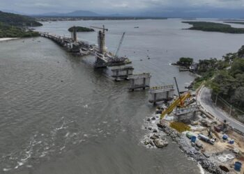 Obras da Ponte de Guaratuba atingem 85% com novo avanço e investimento que passa de R$ 400 milhões vai trazer mais qualidade de vida para moradores
