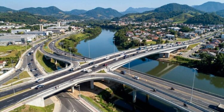 Megaponte de R$ 10 milhões é liberada para trazer mais rapidez e mobilidade entre bairros de Jaraguá do Sul