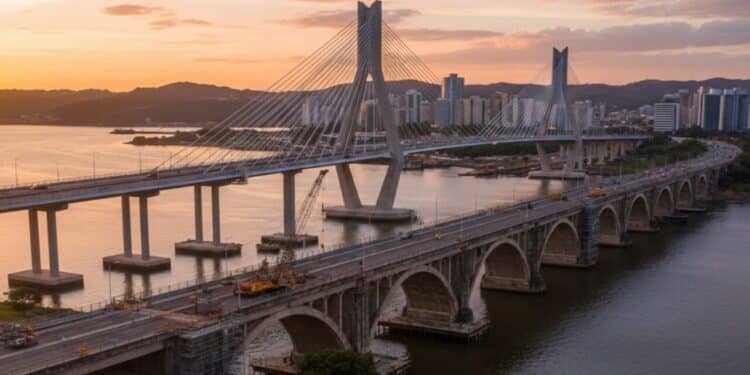 Mobilidade no Espírito Santo avança com investimento de R$ 106,6 milhões e obras em pontes estão prestes a serem concluídas