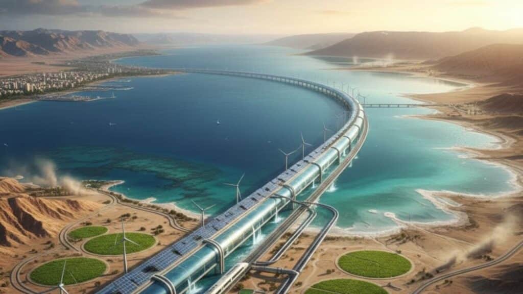 Megaprojeto de dessalinização de R$ 24,1 bilhões vai transportar água do Mar Vermelho por 450 km para salvar abastecimento na Jordânia